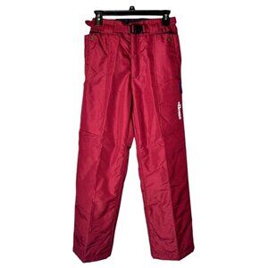 Ellesse Pants Women Medium Dark Red Pull On Elastic Waist Ski Snowboard Snow